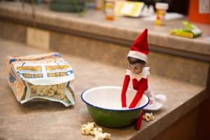 elf on the shelf mischievous ideas Middle Class Dad Elf on the Shelf making a midnight snack