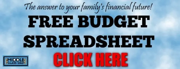 pay off mortgage faster Middle Class Dad free budget spreadsheet banner