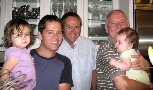 gay father Middle Class Dad Campbell Family and grandfathers JT Campbell Jr and Tom Duke