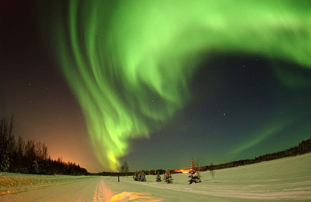how to cure allergies naturally Middle Class Dad green lights in the sky at night in winter