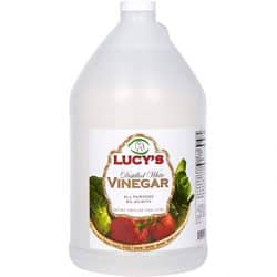 cleaning stained concrete floors with vinegar Lucy's vinegar 1 gallon jug Middle Class Dad