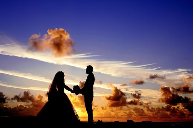 marriage statistics by age group Middle Class Dad silhouette of a married couple at sunset 